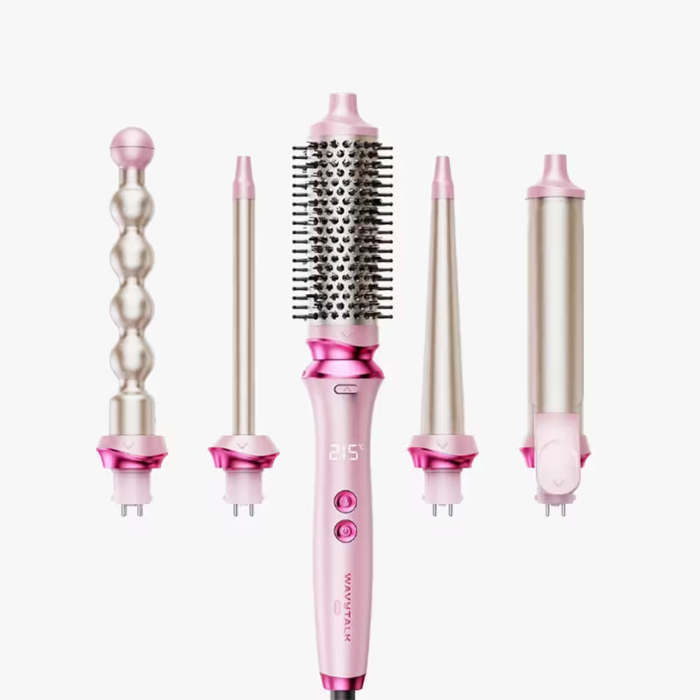 Heatwave Pro 5-in-1 Curling Wand Set