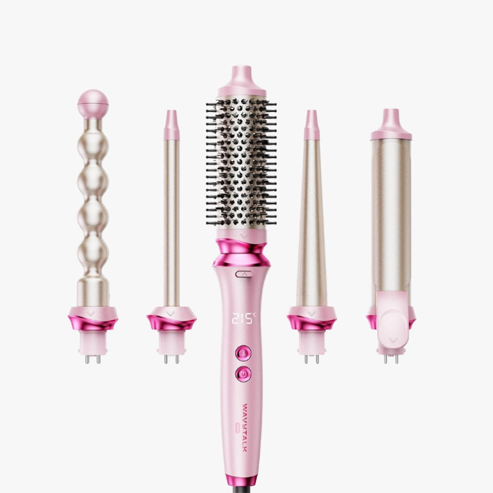 Heatwave Pro 5-in-1 Curling Wand Set