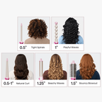 Heatwave Pro 5-in-1 Curling Wand Set